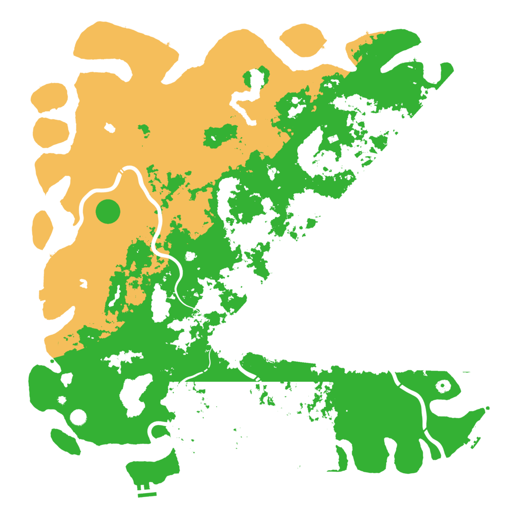 Biome Rust Map: Procedural Map, Size: 5500, Seed: 1081362340