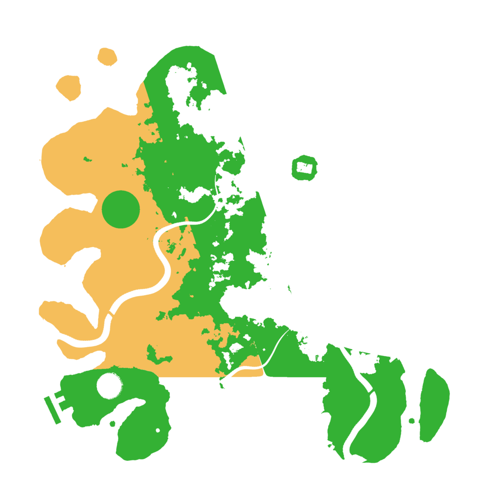 Biome Rust Map: Procedural Map, Size: 3500, Seed: 664984626