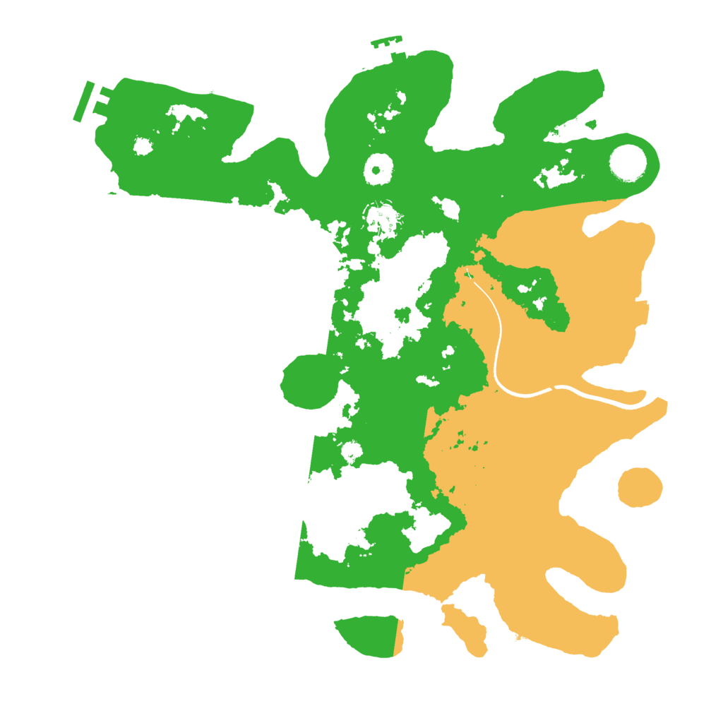 Biome Rust Map: Procedural Map, Size: 3500, Seed: 1986395596