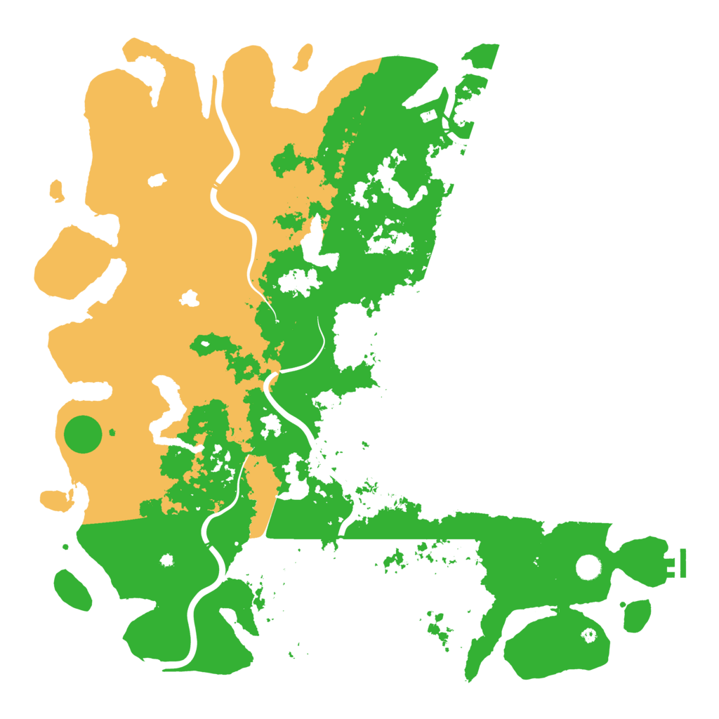 Biome Rust Map: Procedural Map, Size: 5000, Seed: 573145