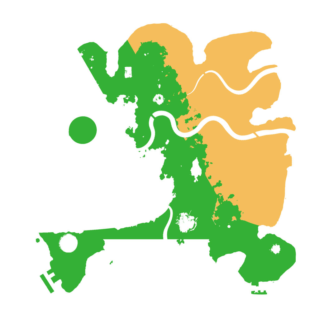 Biome Rust Map: Procedural Map, Size: 3100, Seed: 376230500
