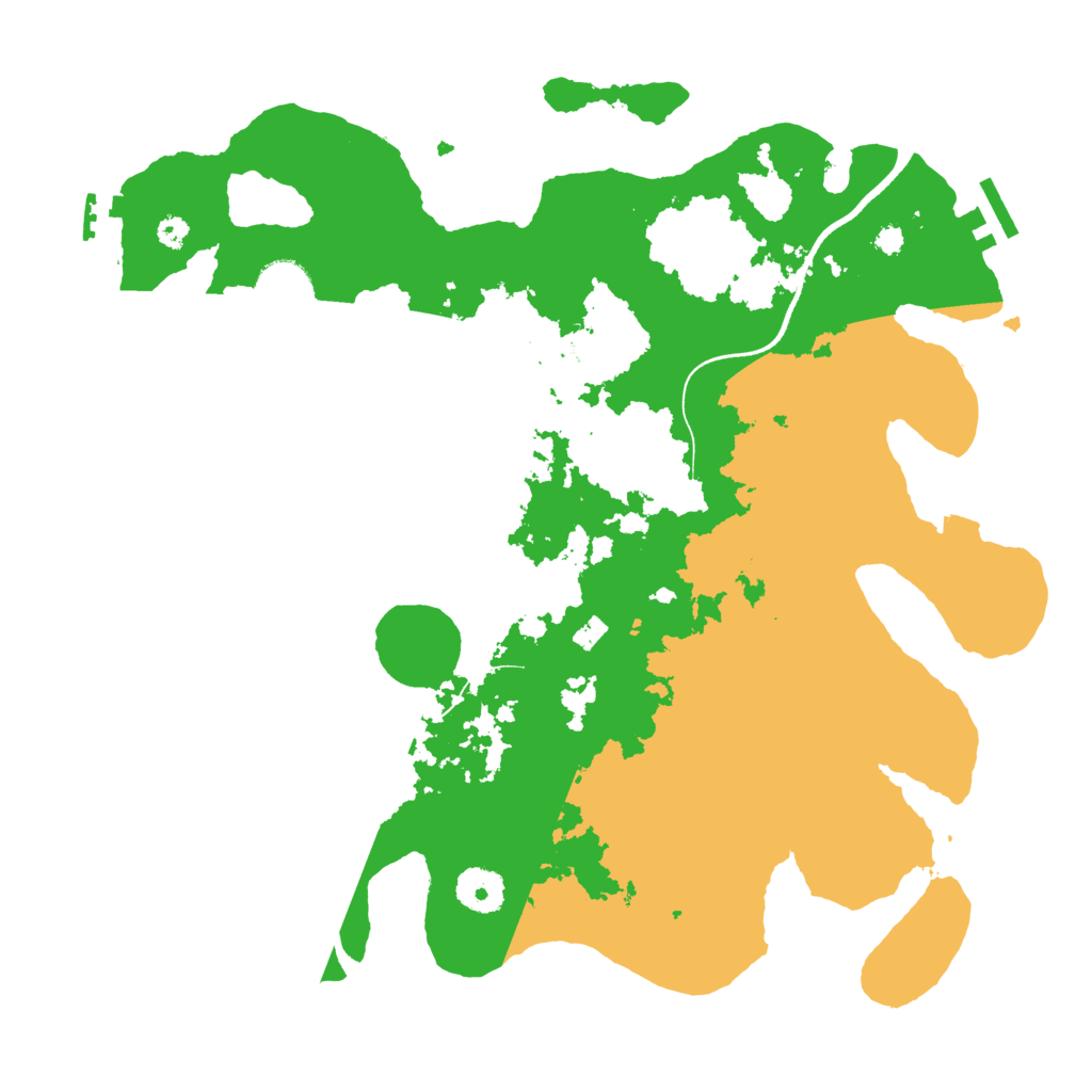 Biome Rust Map: Procedural Map, Size: 3500, Seed: 528838045