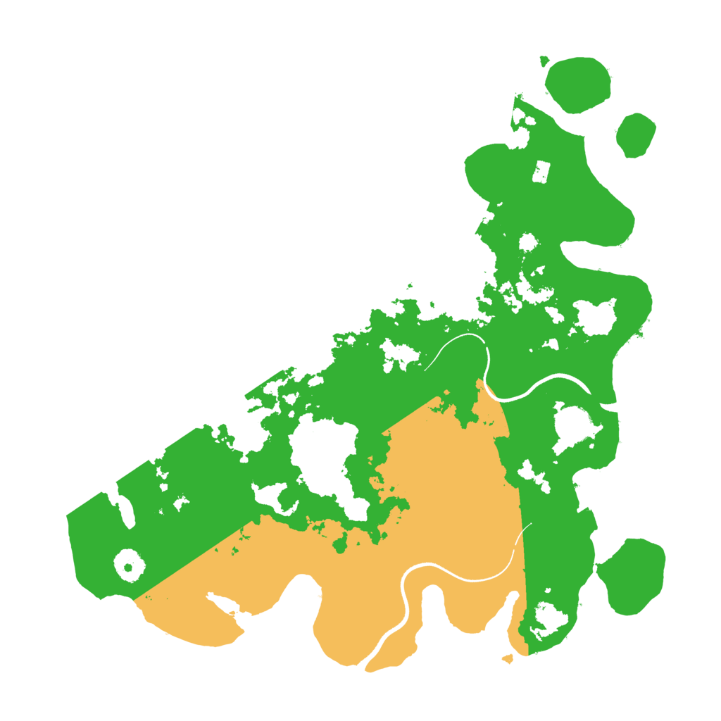 Biome Rust Map: Procedural Map, Size: 3500, Seed: 680663814