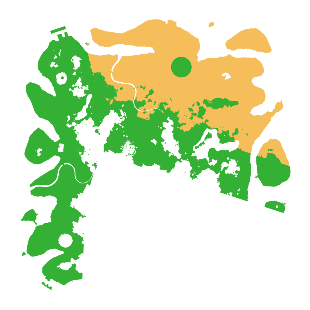 Biome Rust Map: Procedural Map, Size: 4000, Seed: 51378