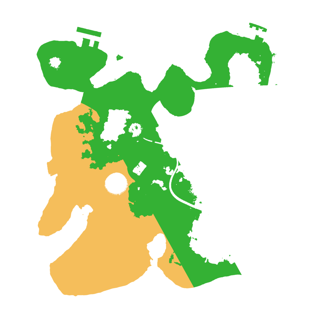 Biome Rust Map: Procedural Map, Size: 2600, Seed: 100000