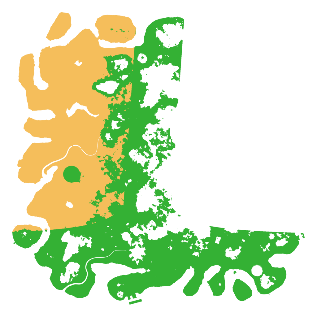 Biome Rust Map: Procedural Map, Size: 5000, Seed: 1102488941