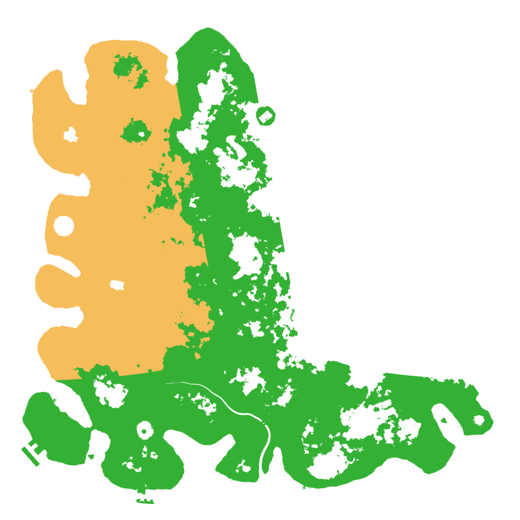 Biome Rust Map: Procedural Map, Size: 4500, Seed: 2040858079