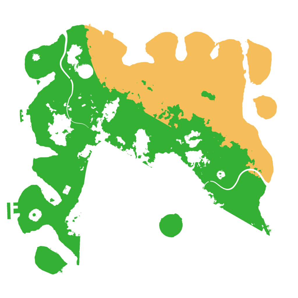 Biome Rust Map: Procedural Map, Size: 3640, Seed: 934753922