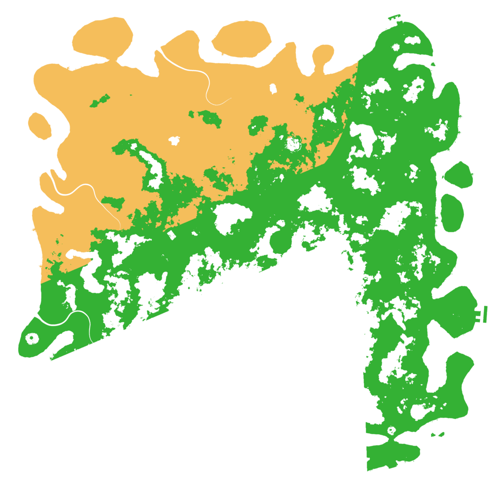 Biome Rust Map: Procedural Map, Size: 6000, Seed: 6358