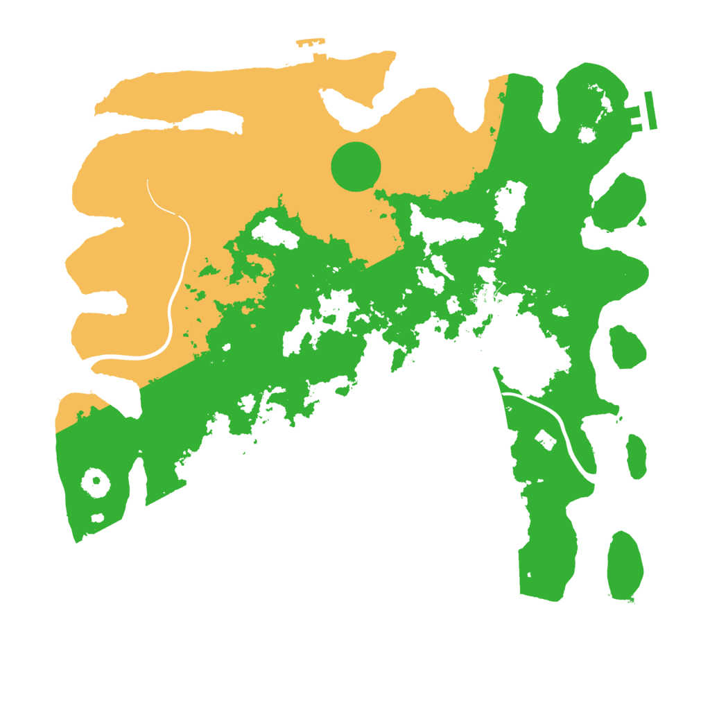 Biome Rust Map: Procedural Map, Size: 3750, Seed: 480597
