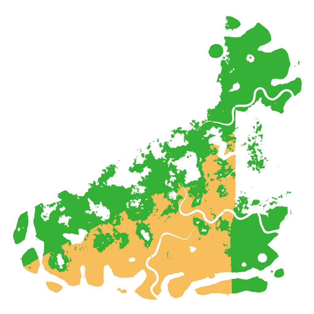 Biome Rust Map: Procedural Map, Size: 6000, Seed: 19766081