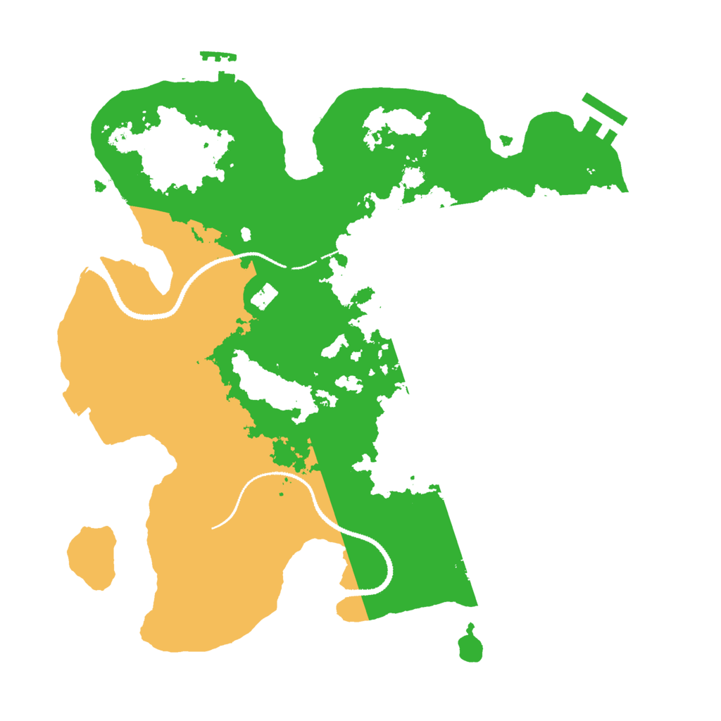 Biome Rust Map: Procedural Map, Size: 3000, Seed: 80141246