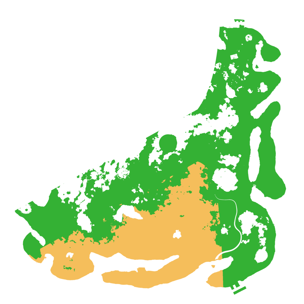 Biome Rust Map: Procedural Map, Size: 4500, Seed: 574903625