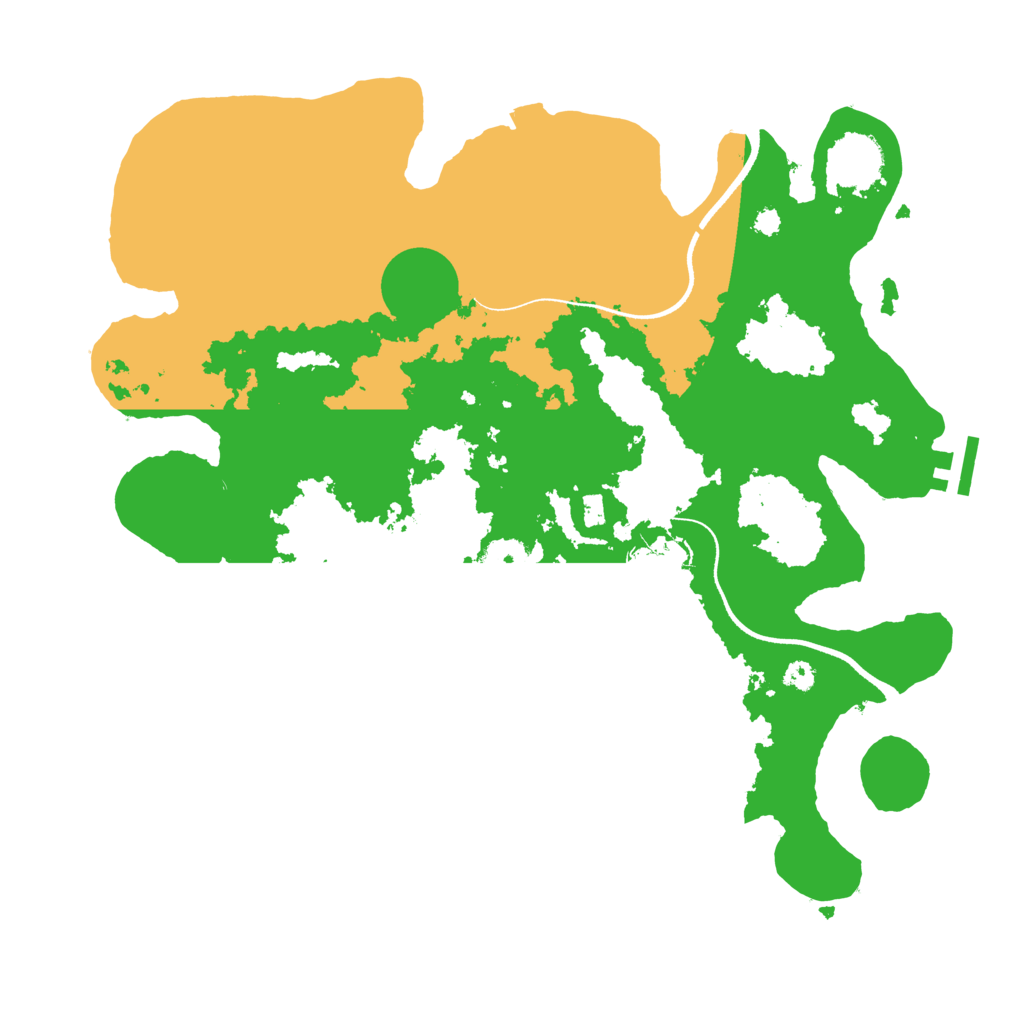 Biome Rust Map: Procedural Map, Size: 3500, Seed: 357693564