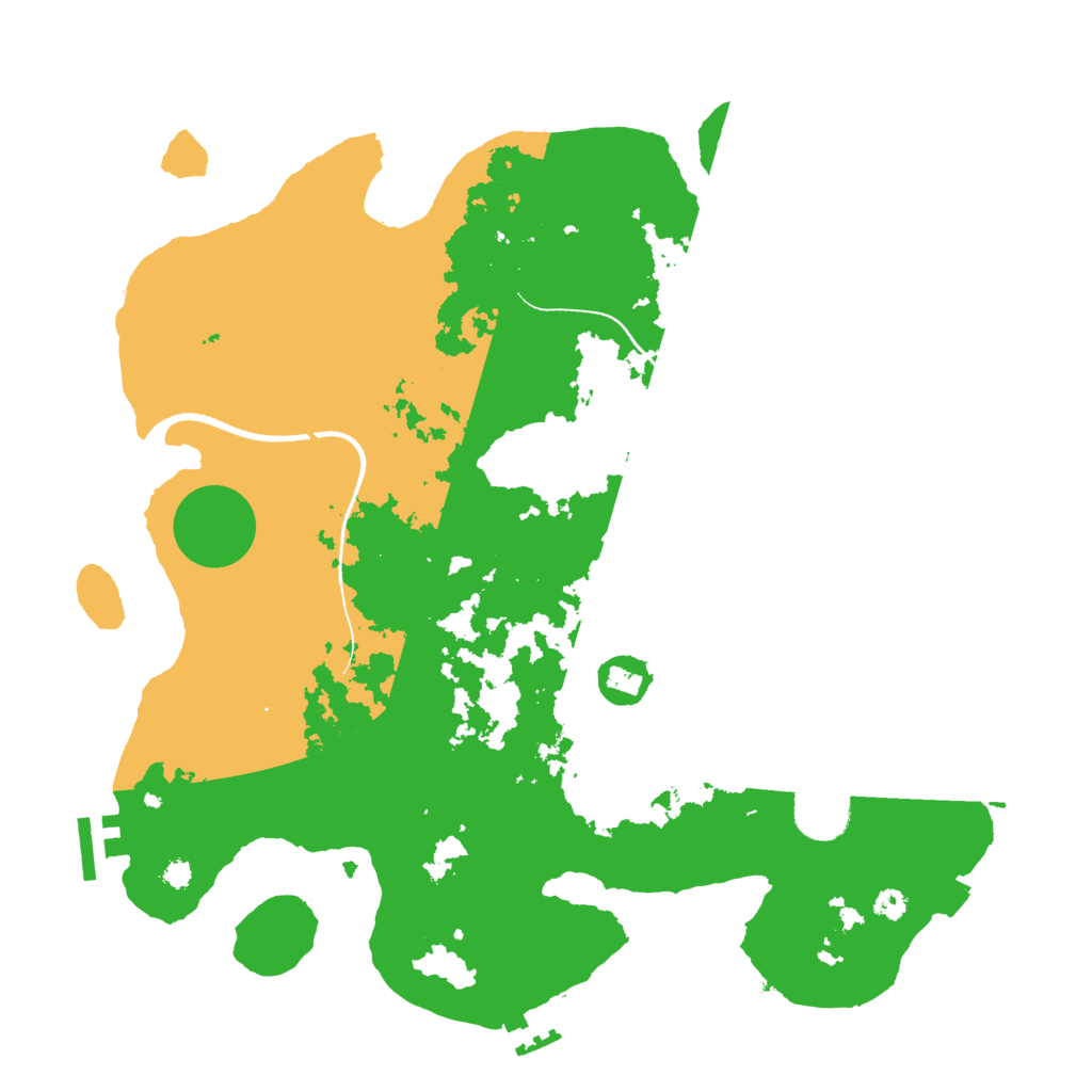 Biome Rust Map: Procedural Map, Size: 3500, Seed: 6738134