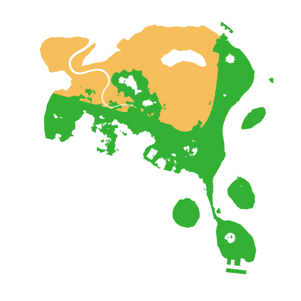 Biome Rust Map: Procedural Map, Size: 3000, Seed: 2095560725