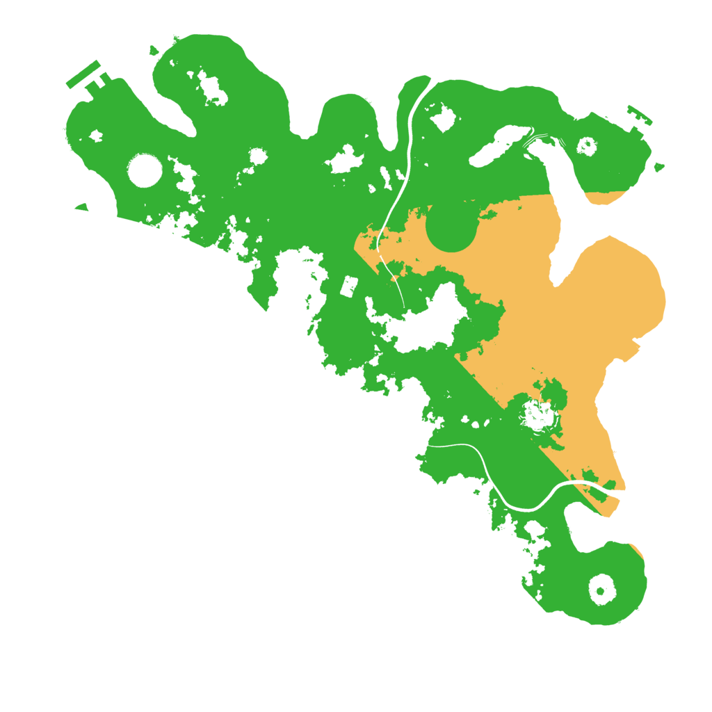 Biome Rust Map: Procedural Map, Size: 3700, Seed: 22944