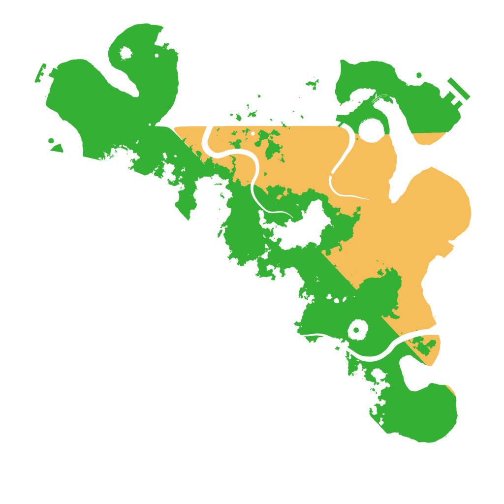 Biome Rust Map: Procedural Map, Size: 3700, Seed: 22944