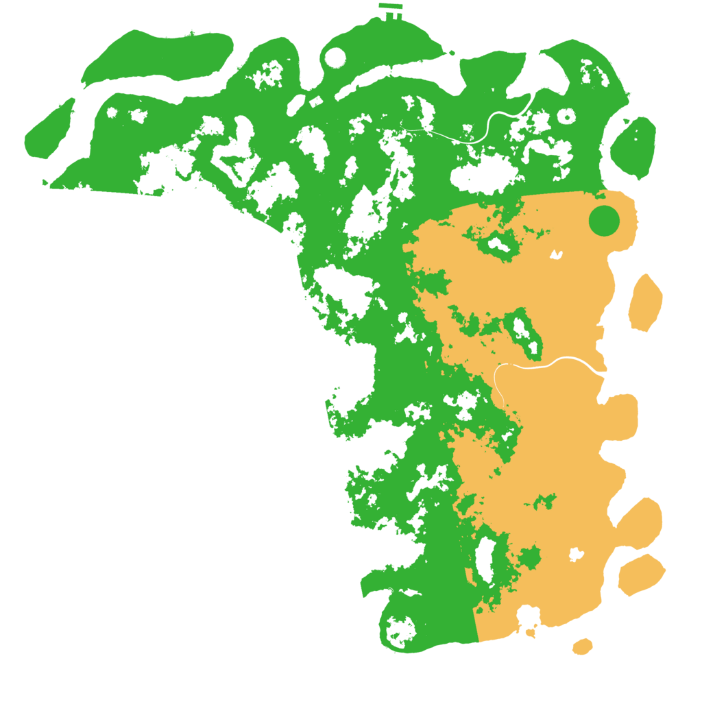Biome Rust Map: Procedural Map, Size: 6000, Seed: 714823