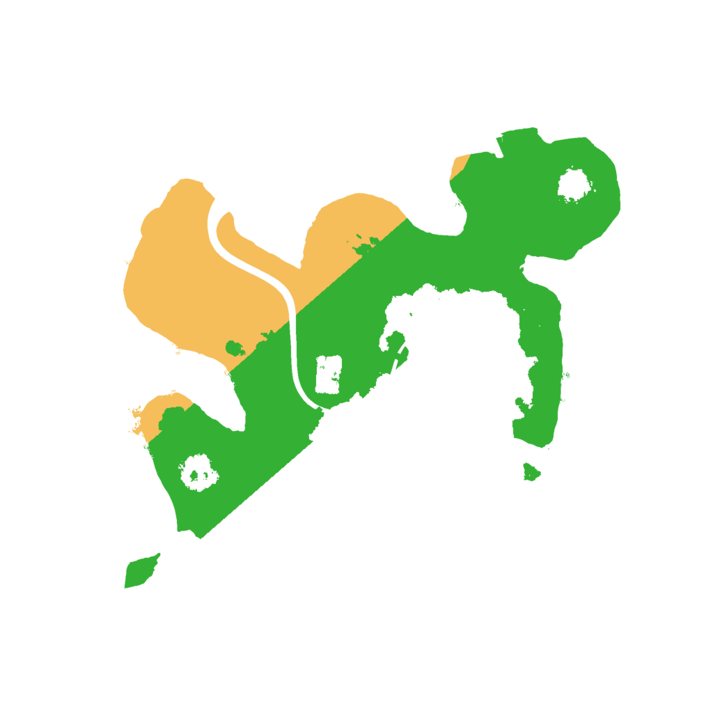 Biome Rust Map: Procedural Map, Size: 2000, Seed: 873624