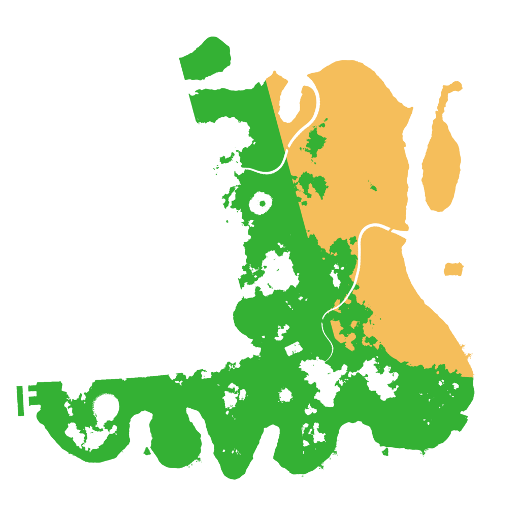 Biome Rust Map: Procedural Map, Size: 3500, Seed: 8307