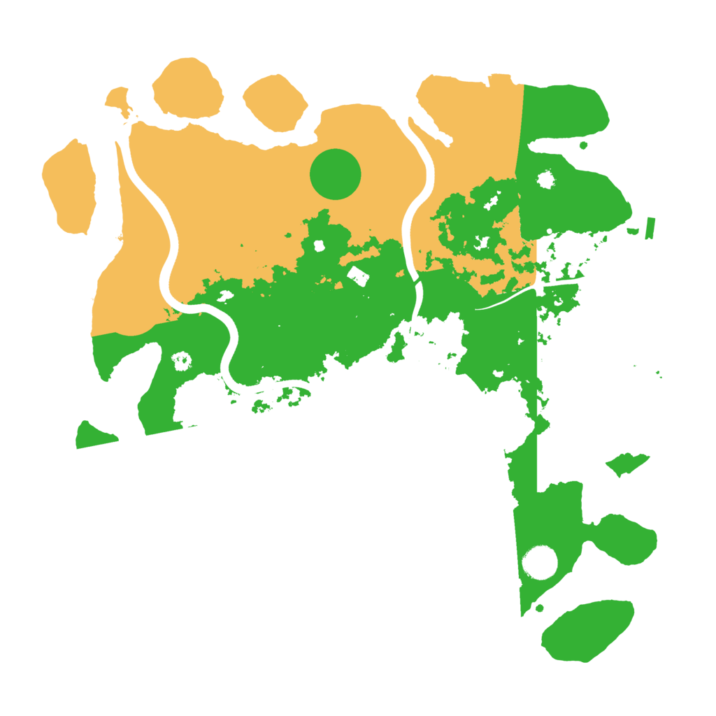 Biome Rust Map: Procedural Map, Size: 3700, Seed: 103421450