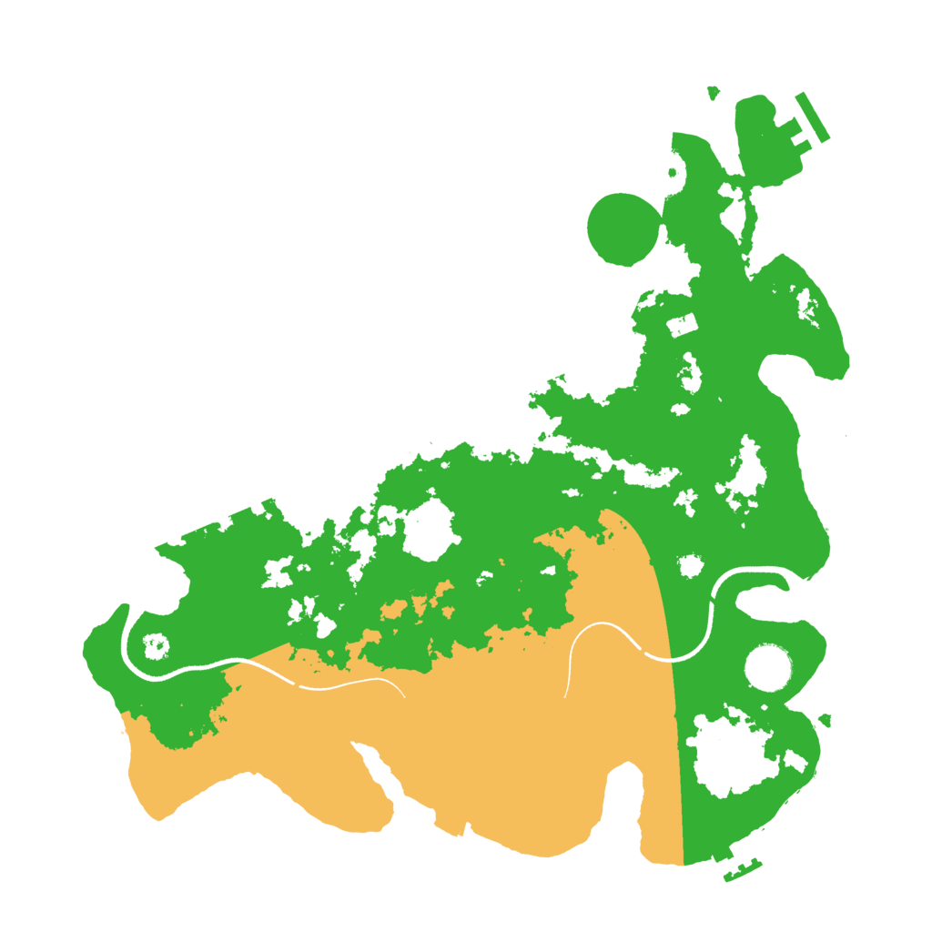 Biome Rust Map: Procedural Map, Size: 3500, Seed: 39100041