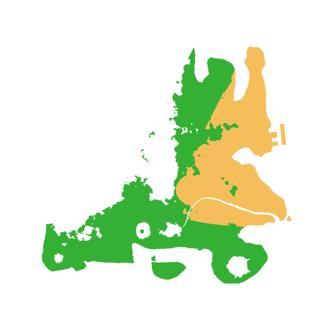 Biome Rust Map: Procedural Map, Size: 3000, Seed: 15691000