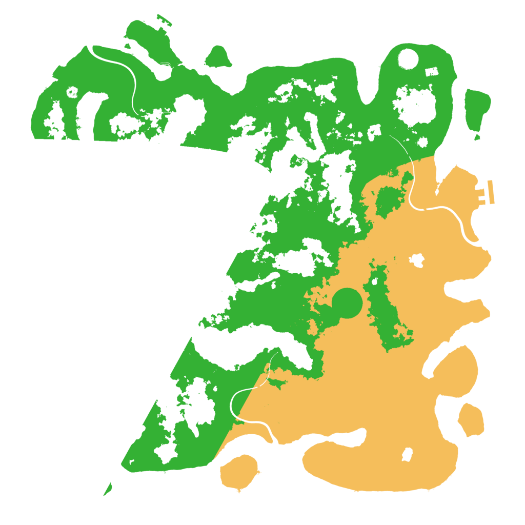 Biome Rust Map: Procedural Map, Size: 4500, Seed: 535353