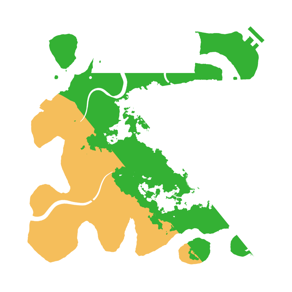 Biome Rust Map: Procedural Map, Size: 3000, Seed: 581826658