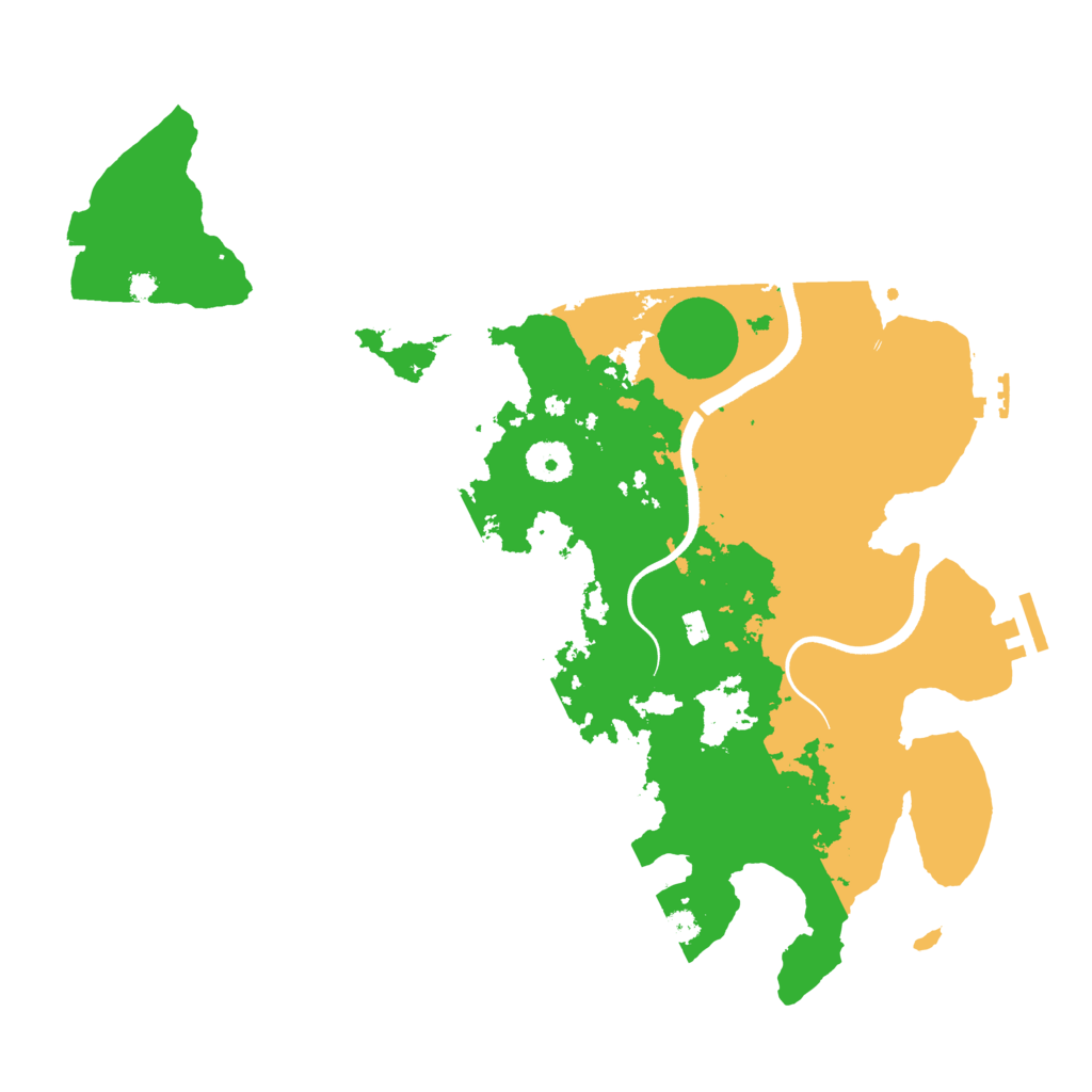 Biome Rust Map: Procedural Map, Size: 3700, Seed: 103421451