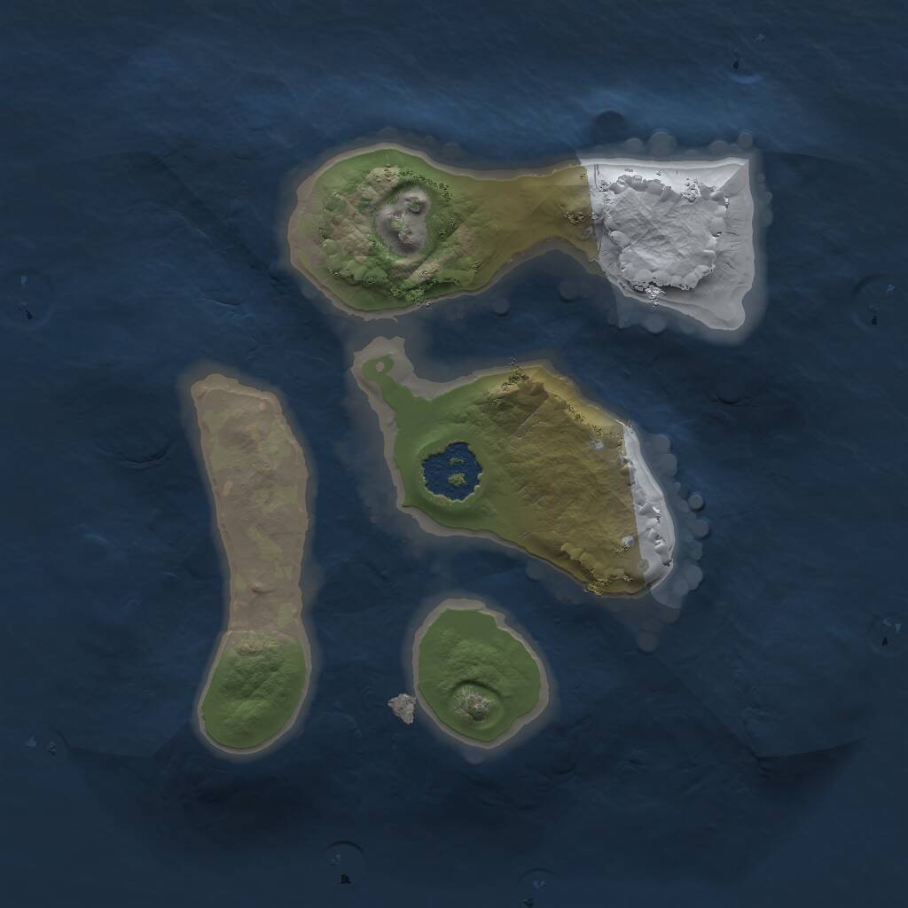 Rust Map: Procedural Map, Size: 1600, Seed: 867402362, 1 Monuments