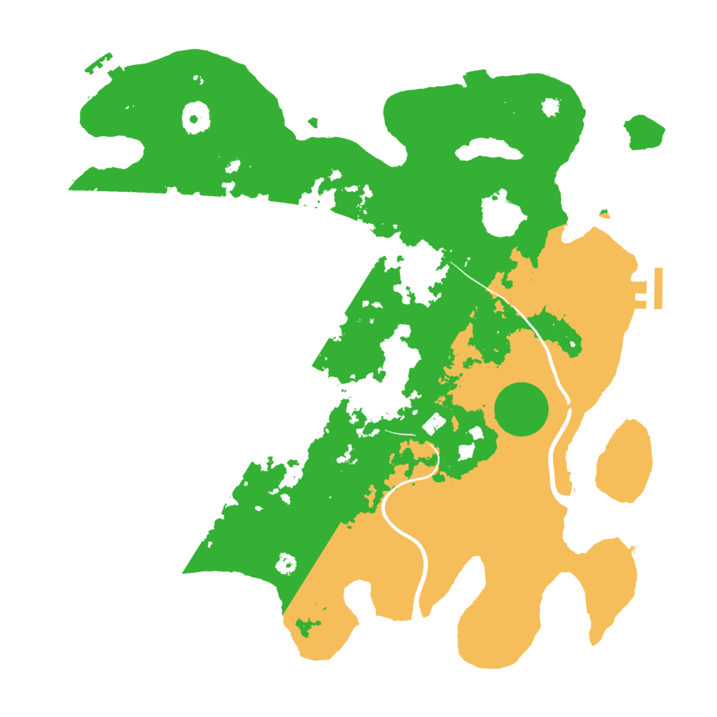 Biome Rust Map: Procedural Map, Size: 3500, Seed: 17422879