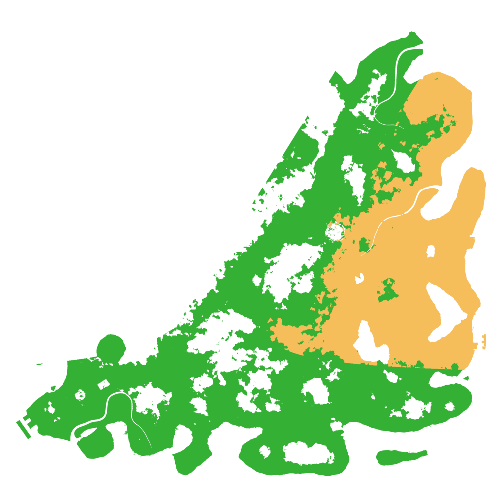 Biome Rust Map: Procedural Map, Size: 5000, Seed: 17443661