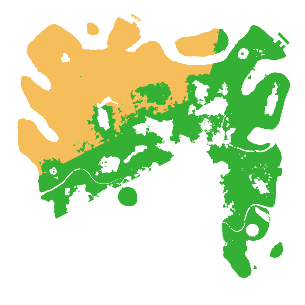 Biome Rust Map: Procedural Map, Size: 4250, Seed: 2025