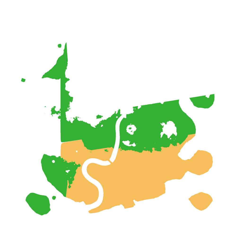 Biome Rust Map: Procedural Map, Size: 2500, Seed: 45454512