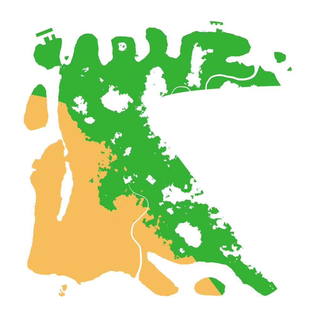 Biome Rust Map: Procedural Map, Size: 3750, Seed: 42323