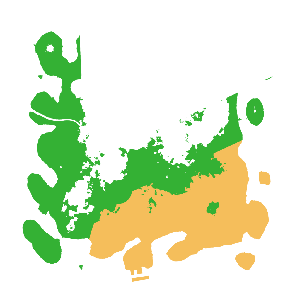 Biome Rust Map: Procedural Map, Size: 3500, Seed: 484596172