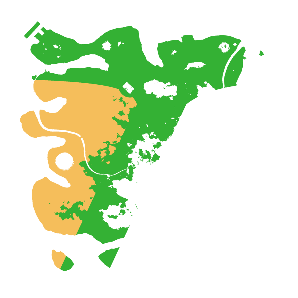 Biome Rust Map: Procedural Map, Size: 3000, Seed: 776677