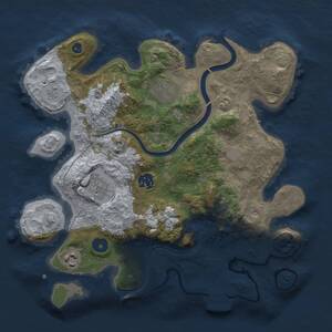 Thumbnail Rust Map: Procedural Map, Size: 3200, Seed: 601225909, 9 Monuments