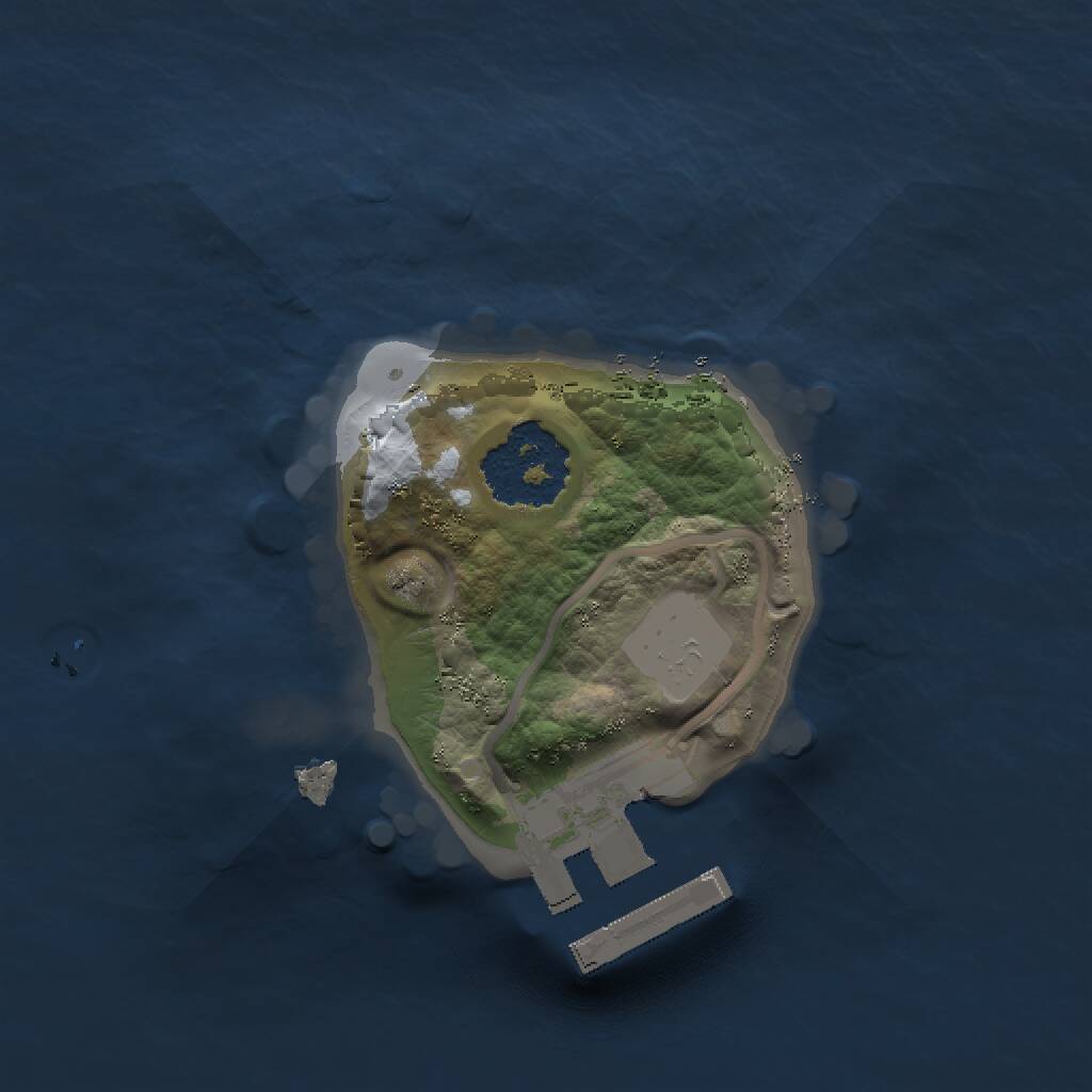 Rust Map: Procedural Map, Size: 1300, Seed: 104633162, 2 Monuments