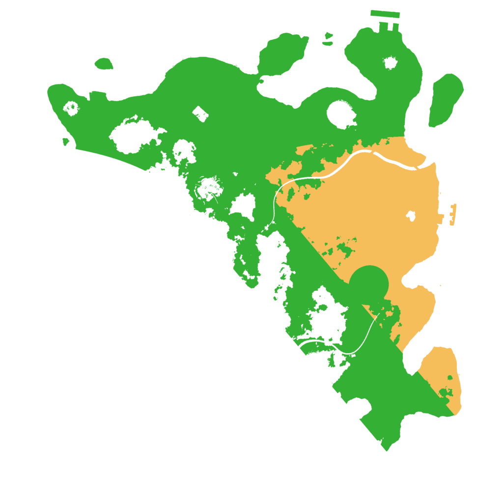 Biome Rust Map: Procedural Map, Size: 3500, Seed: 7618