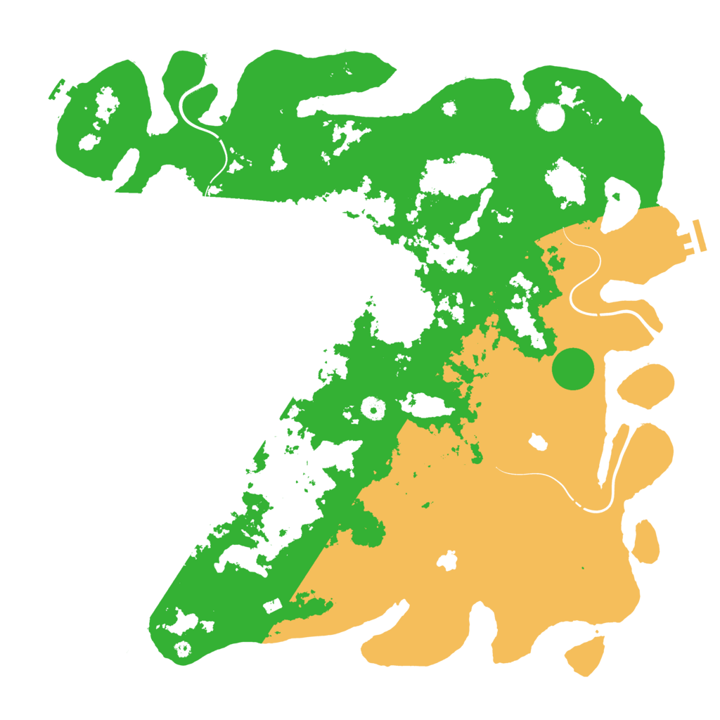 Biome Rust Map: Procedural Map, Size: 4500, Seed: 654875487
