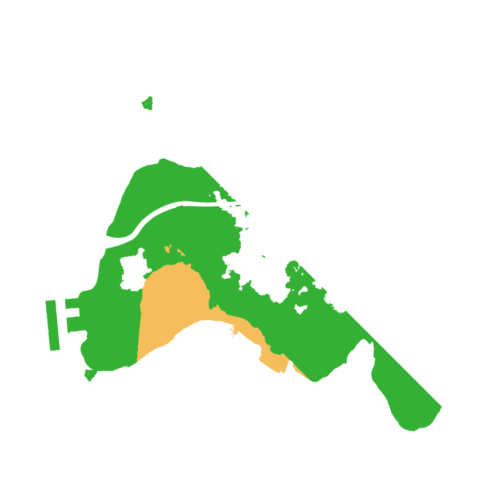 Biome Rust Map: Procedural Map, Size: 2000, Seed: 896238822