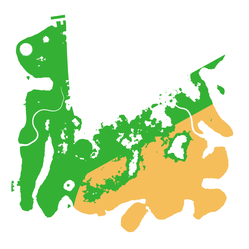 Biome Rust Map: Procedural Map, Size: 3500, Seed: 279601173