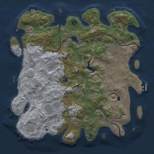 Thumbnail Rust Map: Procedural Map, Size: 4250, Seed: 1933329211, 16 Monuments