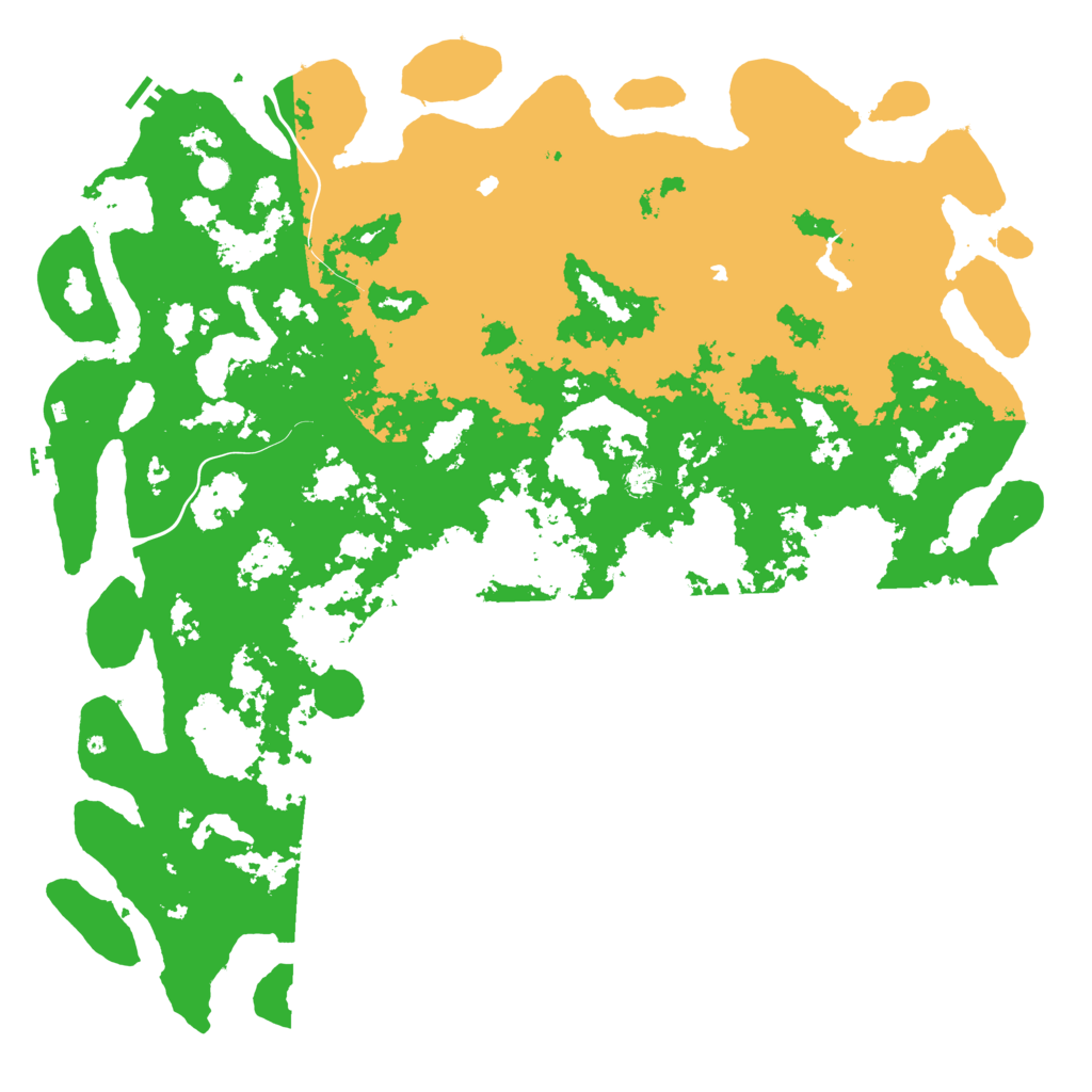 Biome Rust Map: Procedural Map, Size: 6000, Seed: 42896