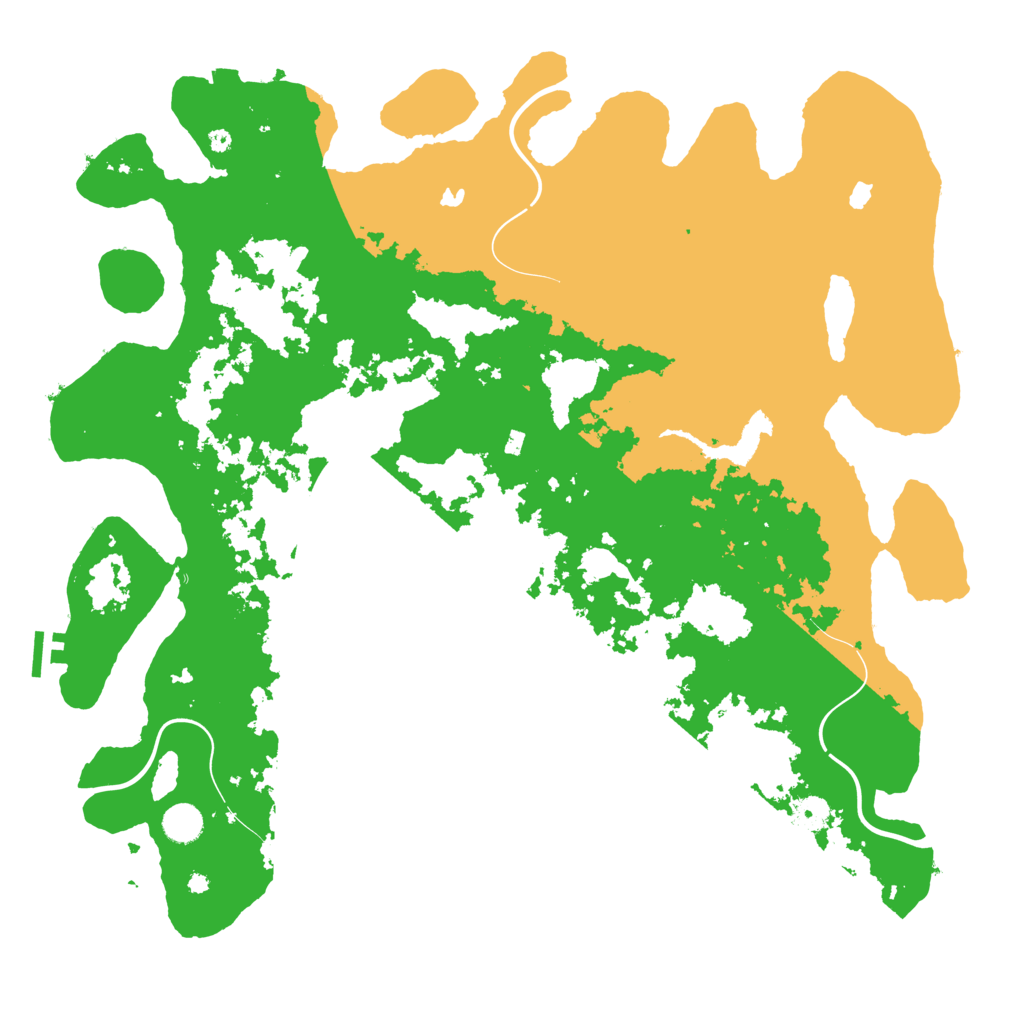 Biome Rust Map: Procedural Map, Size: 4500, Seed: 910229946