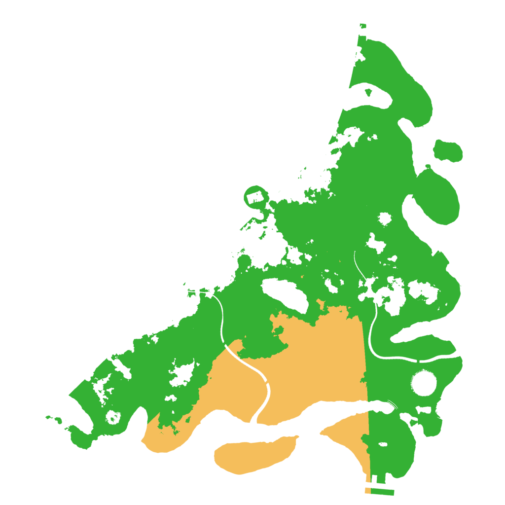 Biome Rust Map: Procedural Map, Size: 3500, Seed: 1423063229