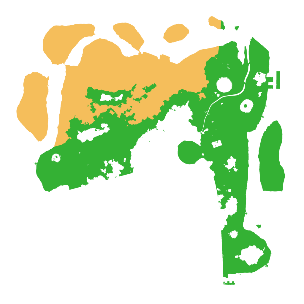 Biome Rust Map: Procedural Map, Size: 3500, Seed: 107315156